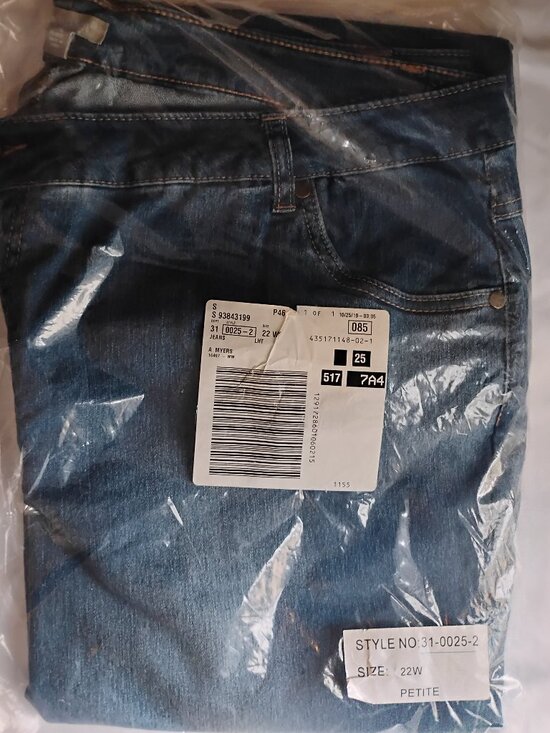 Woman Within Denim - Woman Within | Light Wash Stretch Jeans | 24W Petite | New with Tags
